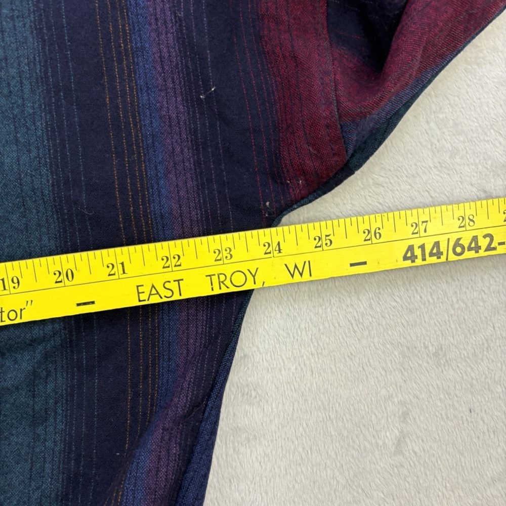 Vintage Pendleton Cardigan Mens Medium Striped Sweater 100% Virgin Wool USA Made - Picture 10 of 12